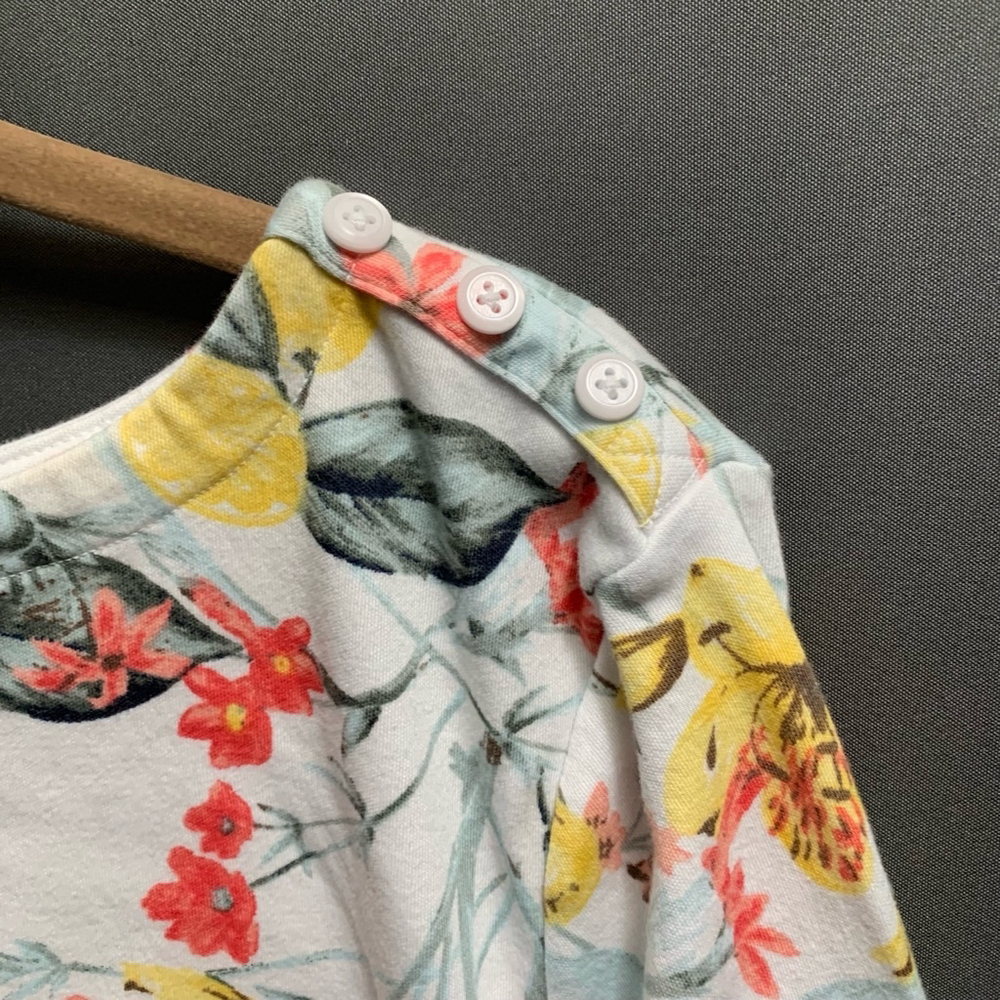 B19 Women's Charter Club Shirt, XXL, White Floral Y2K - Picture 3 of 6